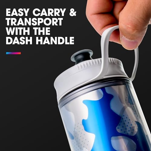 HydraPak Polar Sport Insulated Water Bottle 2-Pack (20oz, Splash Multi) - color: Splash Multi, style: 20oz/600ml (2-Pack)