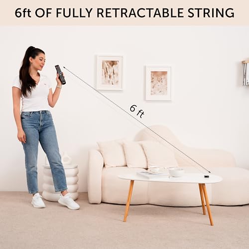 Remote Rescue - Retractable String Leash, Adheres to Any Surface, Anti-Loss System for Any Remote