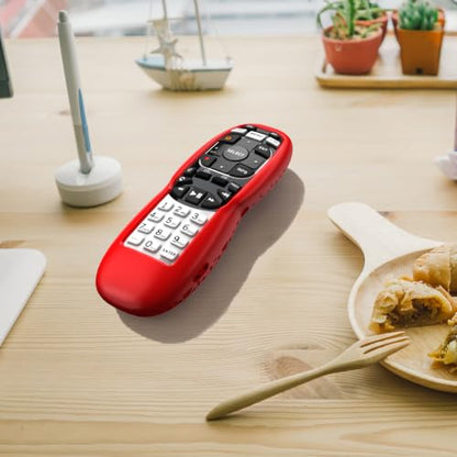 Case for DirecTV RC73 Remote Control, Remote Cover Compatible with DirecTV Controller, Silicone Battery Cover Skin Sleeve Red - color: Non-glow Red