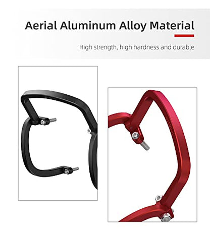 FPV Drone Gimbal Bumper for DJI FPV Drone PTZ Protect Bar Aluminum Alloy Camera Anti-collision (Black)