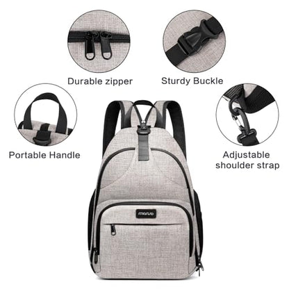 MOSISO Camera Bag Sling Backpack, Shoulder Photography Camera Case, Khaki - color: Khaki