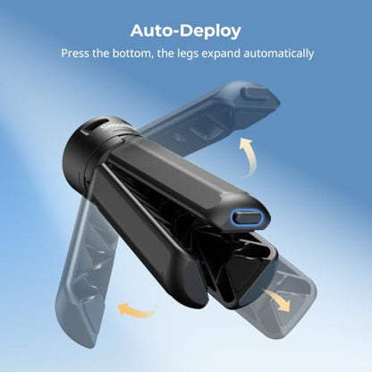 SMALLRIG One-Touch Open Mini Tripod for DJI Pocket 4P/4/3 for Insta360 Luna - color: Black