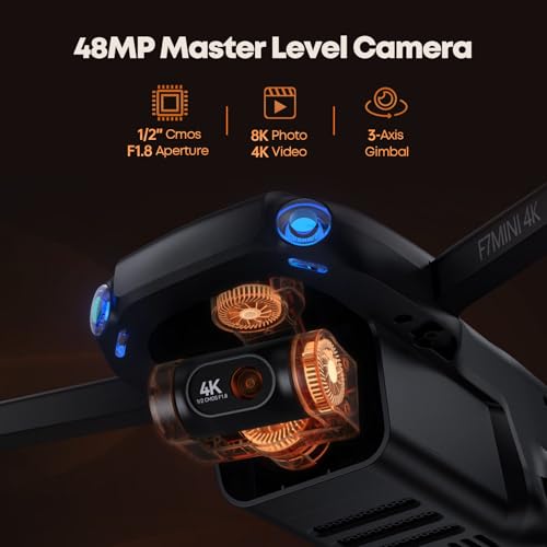 Bwine F7MINI 4K(RC3) Drones with Camera for Adults & 65W USB C Charger, 3-Port Fast Charging Block
