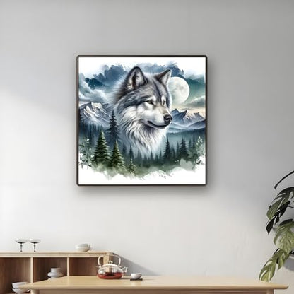 Shouruihua Wolf Diamond Painting Kits for Adults, Wolf Diamond Art Kits - color: Wolf