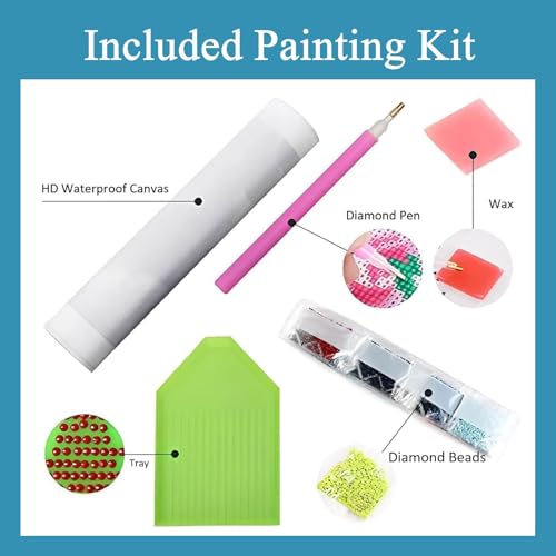 Gemozaic Leopard Diamond Art Kits for Adults, 12 x 16 Inch, Unframed - color: G10025