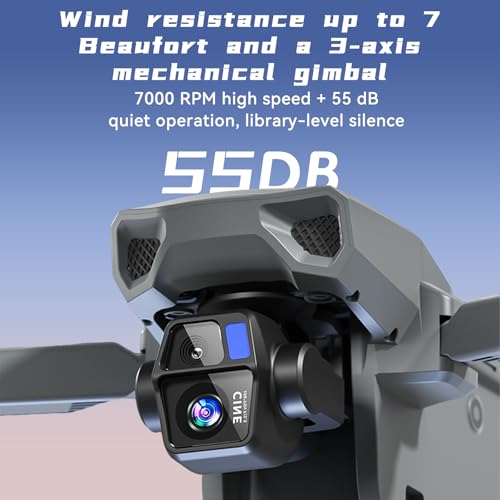 4K GPS Drone with Camera, Screen Controller and 3-Axis Gimbal