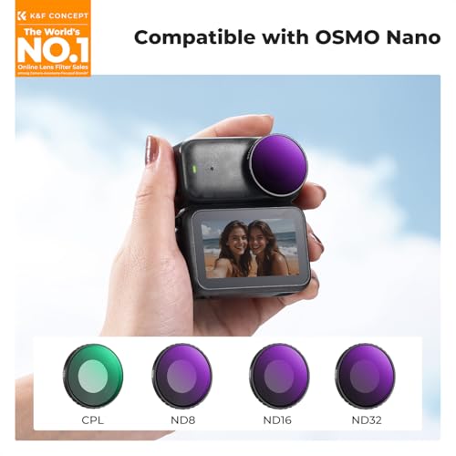 K&F CONCEPT ND CPL Filter Set Compatible with DJI Osmo Nano - style: ND8+ND16+ND32+ND64+ND256+CPL