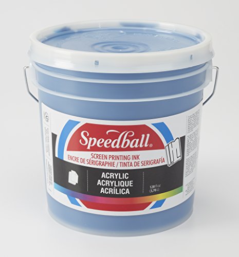Speedball 046610 Acrylic Screen Printing Ink, 128 FL OZ, Process Cyan - color: Process Cyan