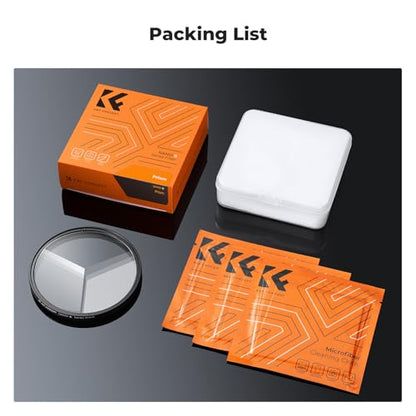 K&F CONCEPT 77mm Rotatable Triangular Prism Camera Lens Filter - size: 77mm
