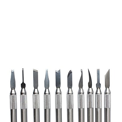 NIUPIKA Wax Carvers Carving Knives Pottery Clay Sculpting Tool Set Steel Modeling Hand Tool