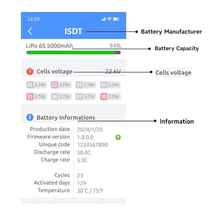 ISDT BattAir 3S 5200mAh 80C XT60 Smart Battery for RC Car Plane FPV Drone