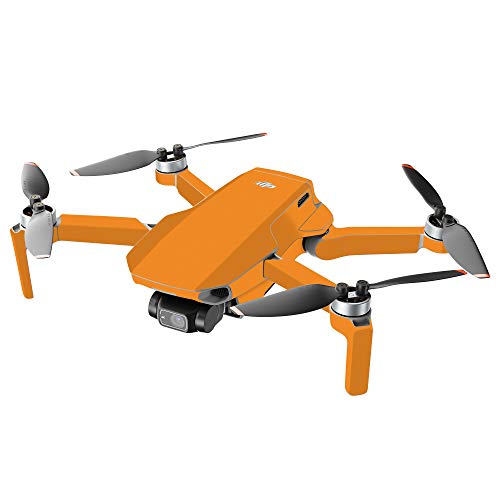 MightySkins Compatible with DJI Mini 2 Portable Drone - Solid Orange | Protective, Durable, and Unique Vinyl Decal wrap Cover | Easy to Apply, Remove, and Change Styles | Made in The USA - color: Solid Orange