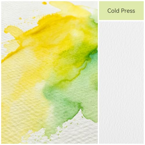 Paul Rubens Square Watercolor Journal 5.9"x5.9", 100% Cotton Cold Press - color: Green