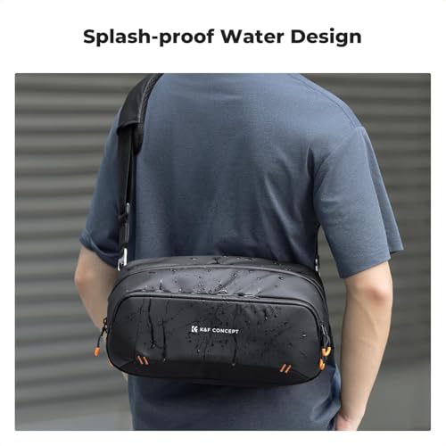K&F CONCEPT Camera Sling Bag, Water-Resistant Crossbody Bag with Dividers