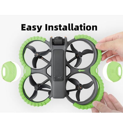 Avata 2 Propeller Guard Protector, Anti-Collision Prop Bumper Silicone Protective Cover Ring for DJI Avata 2 Accessories - color: Red