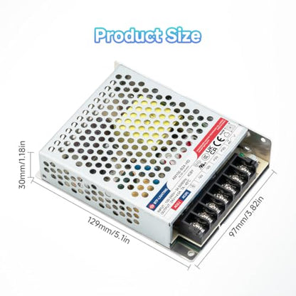 BTF-LIGHTING Power Supply DC24V 100W UL Recognized Component for LED Strip - size: 24V100W