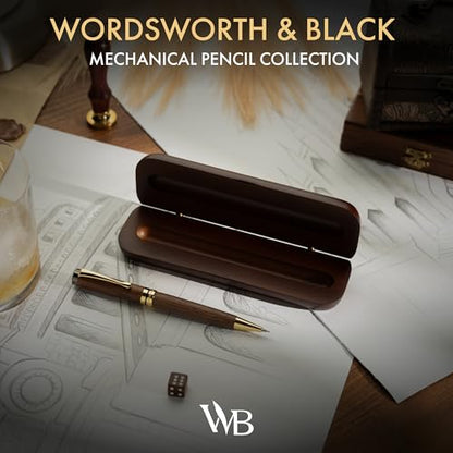 Wordsworth & Black Luxury Bamboo Wood Mechanical Pencil 0.7mm for Drafting - color: Brown Wood