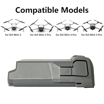 5000mAh Mini 5 Pro/4 Pro/3 Intelligent Flight Battery, Replacement Long Flight Time Battery for DJI Mini 5 Pro/Mini 4 Pro/Mini 3 Drone (Only Compatible with DJI Original Chargers)