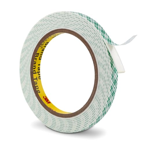 3M Double Sided Foam Tape 0.39" x 10Ft Peel and Stick Mounting Tape, White - size: 0.39" x 10Ft