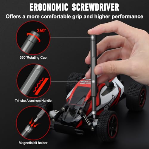 SHARDEN Precision Screwdriver Set for Electronic Repair 60 in 1 - color: 60 in 1 Black