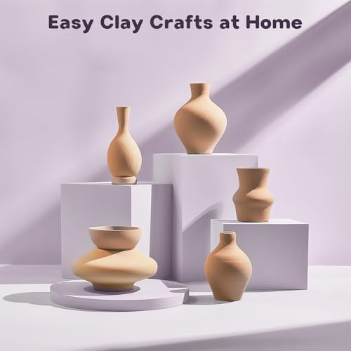 Alldeer Mini Pottery Wheel for Kids Teens Girls Beginners - color: purple
