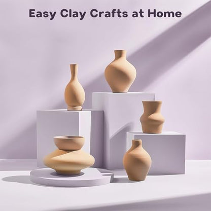 Alldeer Mini Pottery Wheel for Kids Teens Girls Beginners - color: purple