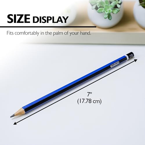 BAZIC PRODUCTS Drawing Sketching Pencils, 8B to HB Graphite, 6 Count - size: 1 Count (Pack of 1)