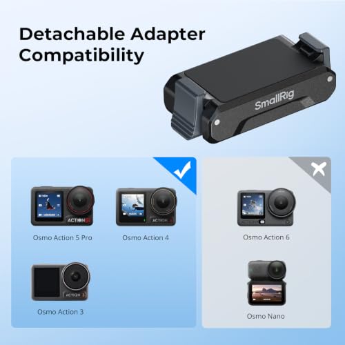 SmallRig 7.8-21.6in Action Cam Selfie Stick Tripod for DJI Action 5 Pro/4/3