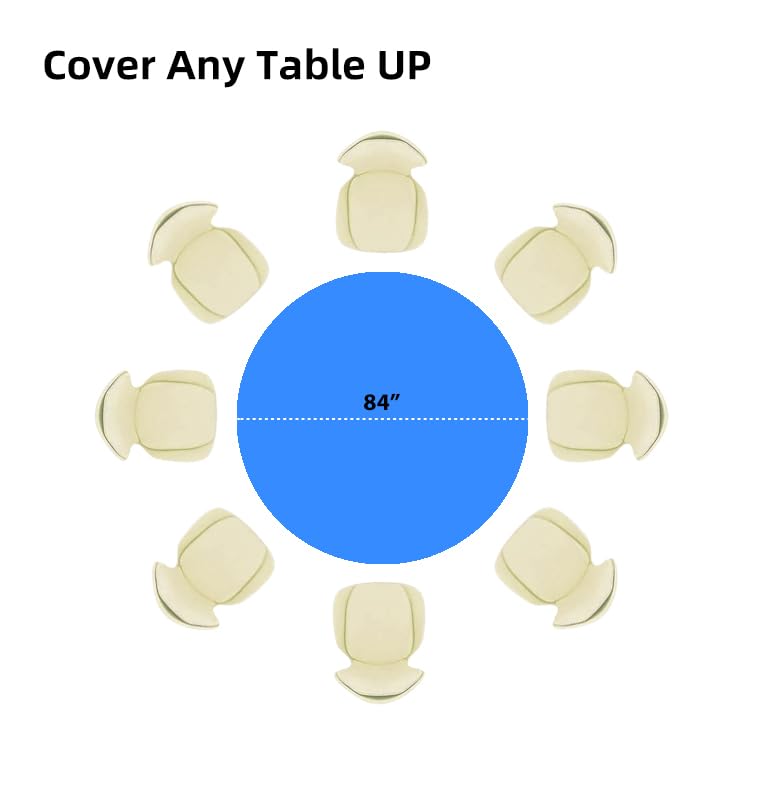 Evershine (12-Pack Heavy Duty Plastic Table Covers Tablecloth (Reusable) (Round 84", Royal Blue) - color: Royal Blue, size: 12 PACK Round 84"