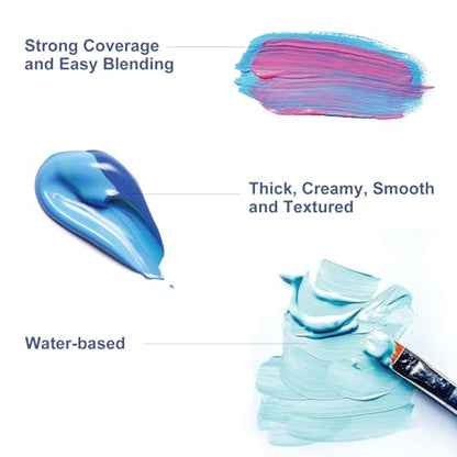 Artkey Acrylic Paint - Ultramarine (120 ml/4.06 oz) Tubes, Rich & Vibrant Pigments, Professional Artists Acrylic Paints - Art Supplies for Canvas Wood Rock Clay Fabric Ceramics Art Crafts Painting - color: Ultramarine, size: 4.06 Fl Oz (Pack of 1)