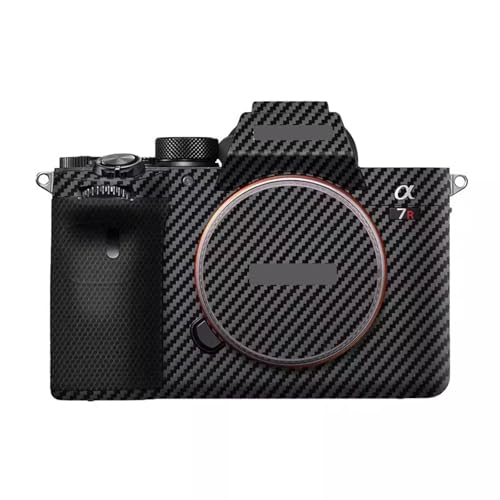Camera Skin for Sony A7RIV A7R IV Anti-Scratch Vinyl Wrap Cartoon Film Body Protector Coat Photography Accessories Sticker(Carbon Fiber Black) - color: Carbon Fiber Black