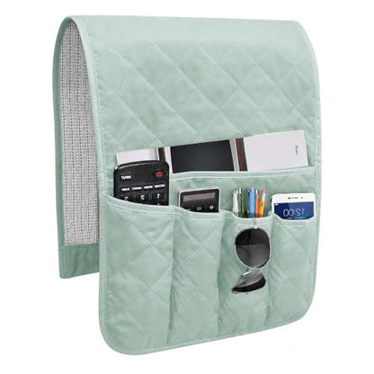 Armchair Caddy for Recliner, Non Slip Sofa Arm Organizer,Light Green - color: Light Green