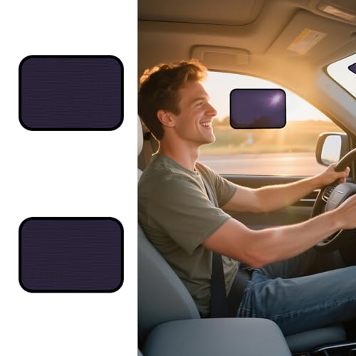 XCBYT Static Cling Car Window Sahdes for Driver Side Window, 2-Pack - color: 2 Semi-Transparent, size: 9.84" x 7.09"