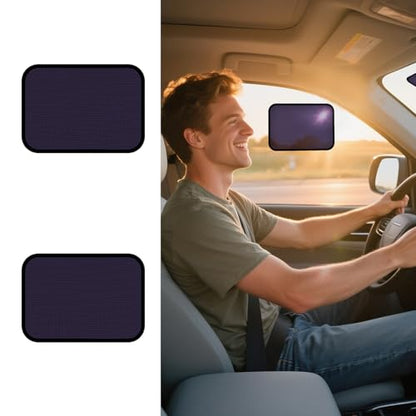 XCBYT Static Cling Car Window Sahdes for Driver Side Window, 2-Pack - color: 2 Semi-Transparent, size: 9.84" x 7.09"