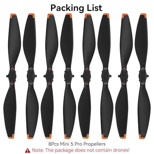 Mini 5 Pro Propellers Blades - 8Pcs Props Quick Replacement Spare Part Low Noise Wings for DJI Mini 5 Pro Drone Accessories