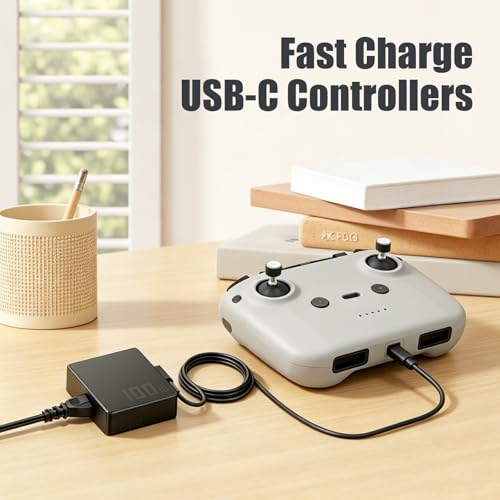 100W USB-C Battery Charger Compatible with-DJI Air 3s 3 Avata 360 2 3 Drone