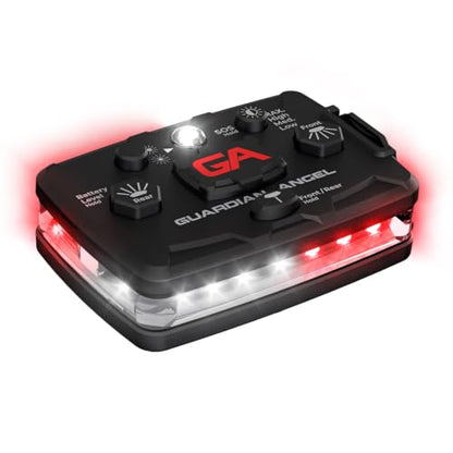 Guardian Angel Elite Safety Light - White/Red Front & White/Red Rear - color: WhiteRed/WhiteRed, size: 1-Pack