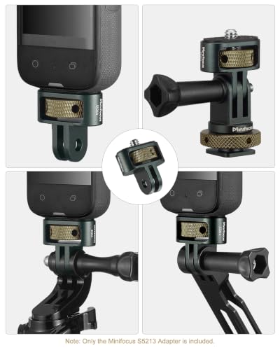 Camera Tripod Adapter, 2pcs 1/4" Adapter Screw Head Camera Mount Compatible with Insta 360/Gopro Hero/Sjcam Action Cameras and Other Standard 1/4" Accessories, Quarter Inch Mount for GoPro Ecosystem. - size: 2-prongs interface*2
