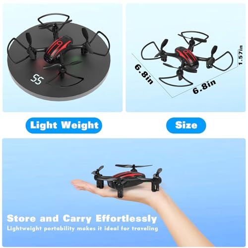 Drone with Camera 1080P HD, Mini RC Quadcopter for Kids & Adults - color: Brown