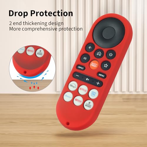 Hi Color XRT281 Remote Cover for Vizio/Onn FHD LED TV Remote 2026 Silicone Protective Case Compatible with VIZIO XRT281 ONN Remote Silicone Case Cover with Lanyard (Blue) - color: blue