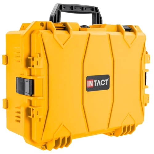 Eylar 18" Intact Series Hard Camera Case, Lightweight and Durable Stacker Design with Foam (Yellow) - color: Yellow