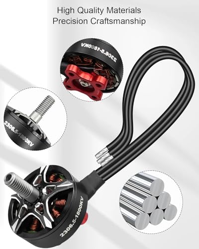 FPV Drone Motor 2306.5 1800KV 6S Brushless Motor Fit for FPV Racing Drone