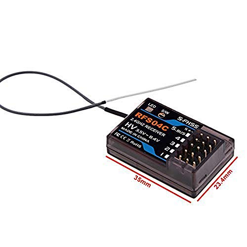 4CH SBUS Dual Antenna RC Receiver Compatible with TM-FH RF S-FHSS (RFS04C) - style: RFS04C