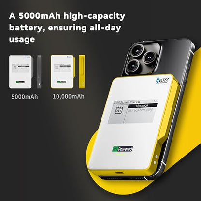 Heltec Meshtastic LoRa Compatible Magnetic 10000mAh Power Bank - color: Yellow 10000mAh