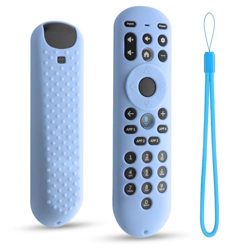 Silicone Cover for Xumo TV Remote Control RC3401/PR1,Anti Slip Glow Case for Pioneer Xfinity Spectrum Element Remote with Lanyard (Glowblue) - color: Glowblue