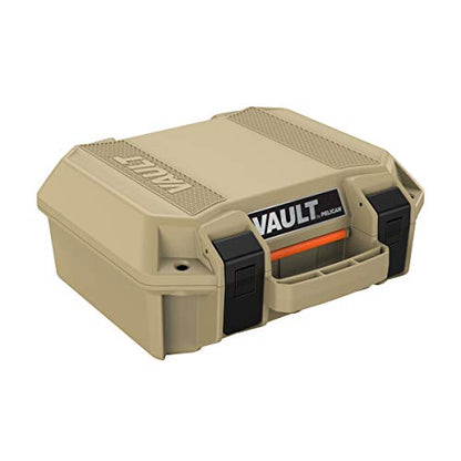 Pelican Vault V100 Hard Case (Camera, Pistol, Gear, Equipment) - color: Tan, style: With Foam