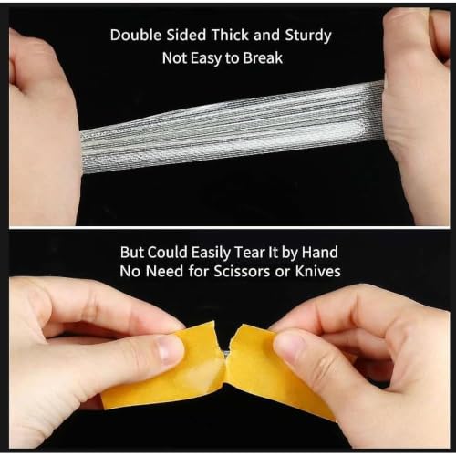 High Tack Double Sided Tape Heavy Duty Grid Mesh Magic,0.59" x 66FT - size: 1 Pack, 0.59" x 66FT