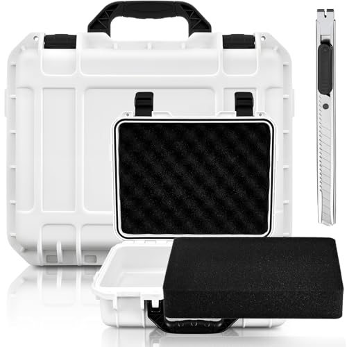 Relaxweex 8.5 x 6.5 x 3.7 Inch Hard Case, Grid Shell, White - color: White, size: 8.5 x 6.5 x 3.7 Inch, style: Grid Shell