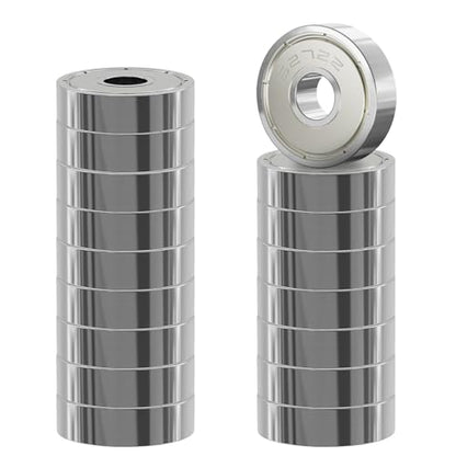 20 Pcs 627ZZ Ball Bearings, Carbon Steel, 7x22x7mm - size: 627ZZ 20Pcs