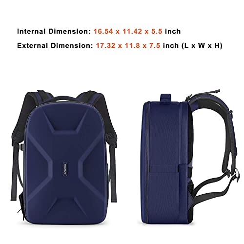 MOSISO Camera Backpack, DSLR/SLR/Mirrorless Photography Camera Bag - color: Navy Blue
